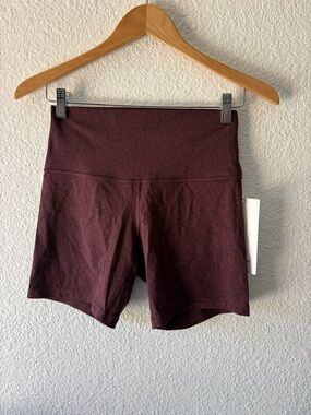 Lululemon Align High-Rise Women's Workout Shorts in Deep Burgundy